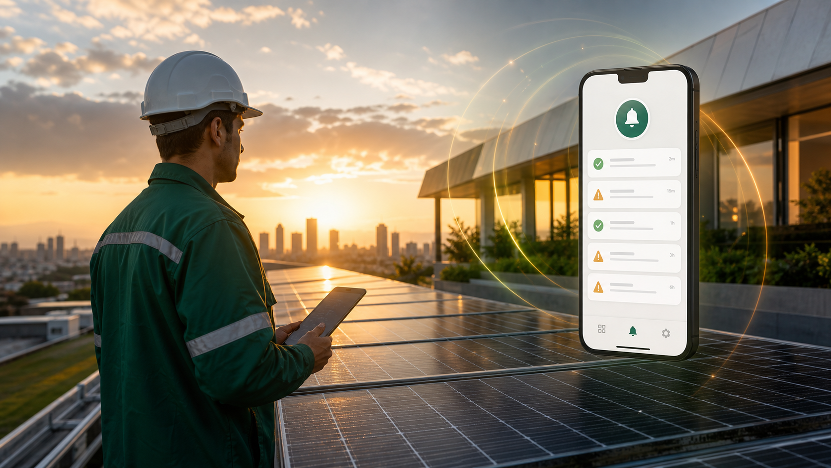 Supervisi&oacute;n de instalaciones solares con alertas en tiempo real